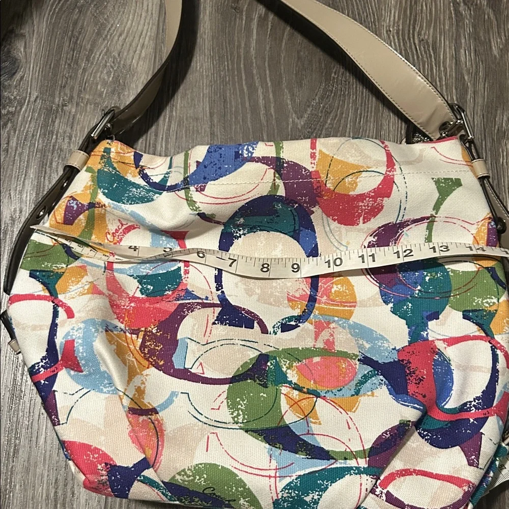 Vintage Y2K Coach‎ Multicolor Patterned Bag Crossbody